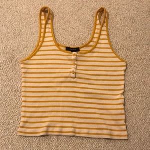 sunshine yellow stripe tank